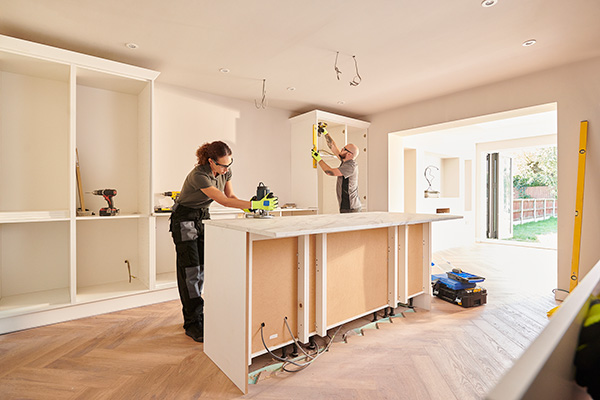 Custom Cabinet Countertop Installation